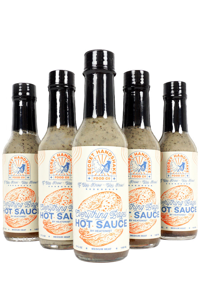 Secret Handshake Food Co Everything Bagel Hot Sauce 2-Pack J9