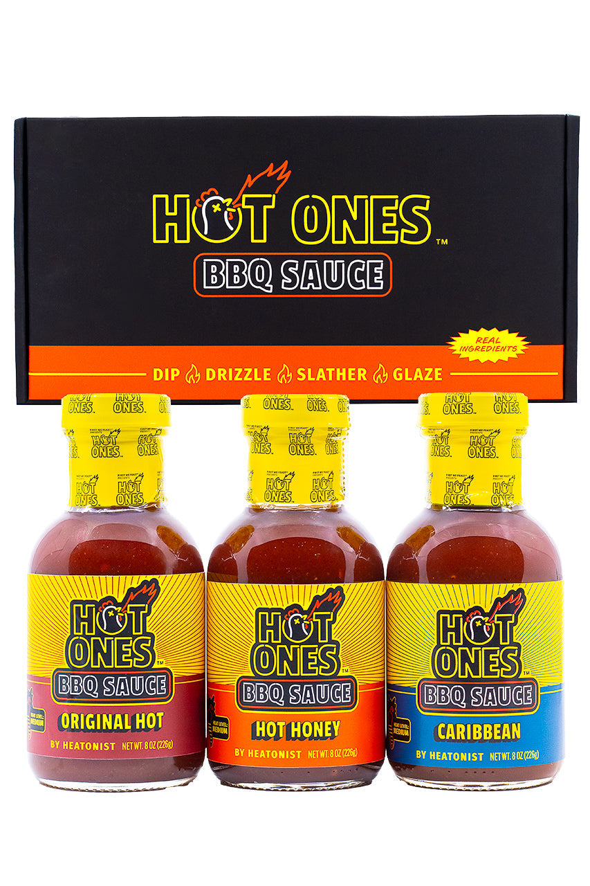 Hot Ones BBQ Trio Pack (Original / Hot Honey / Caribbean) Z0