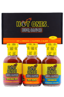 Hot Ones BBQ Trio Pack (Original / Hot Honey / Caribbean) Z0