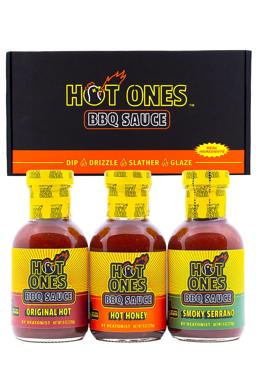 Hot Ones BBQ Trio Pack (Original / Hot Honey / Smoked Serrano) H5