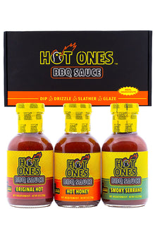 Hot Ones BBQ Trio Pack (Original / Hot Honey / Smoked Serrano) H5