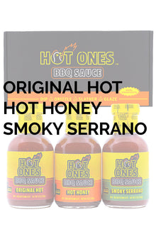 Hot Ones BBQ Trio Pack (Original / Hot Honey / Smoked Serrano) H5