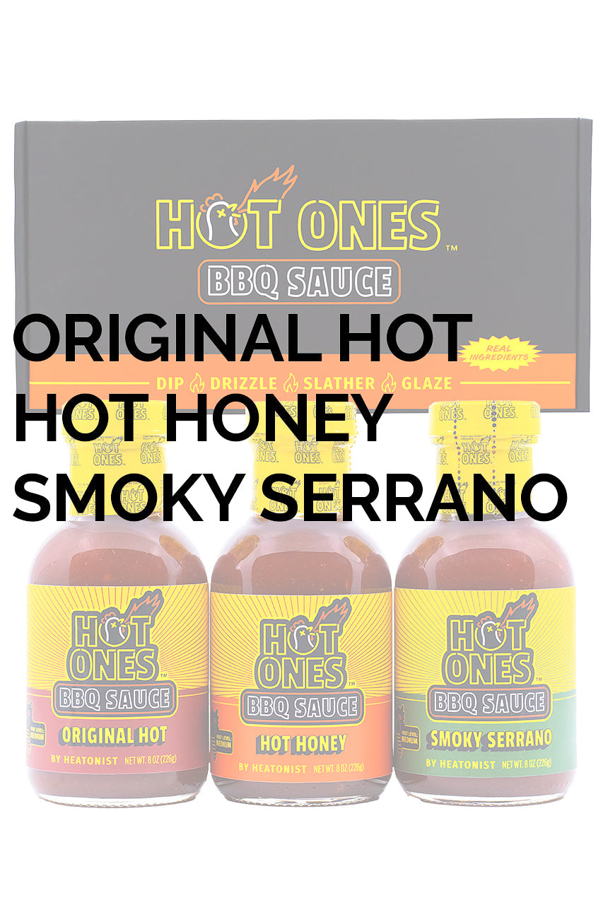 Hot Ones BBQ Trio Pack (Original / Hot Honey / Smoked Serrano) H5