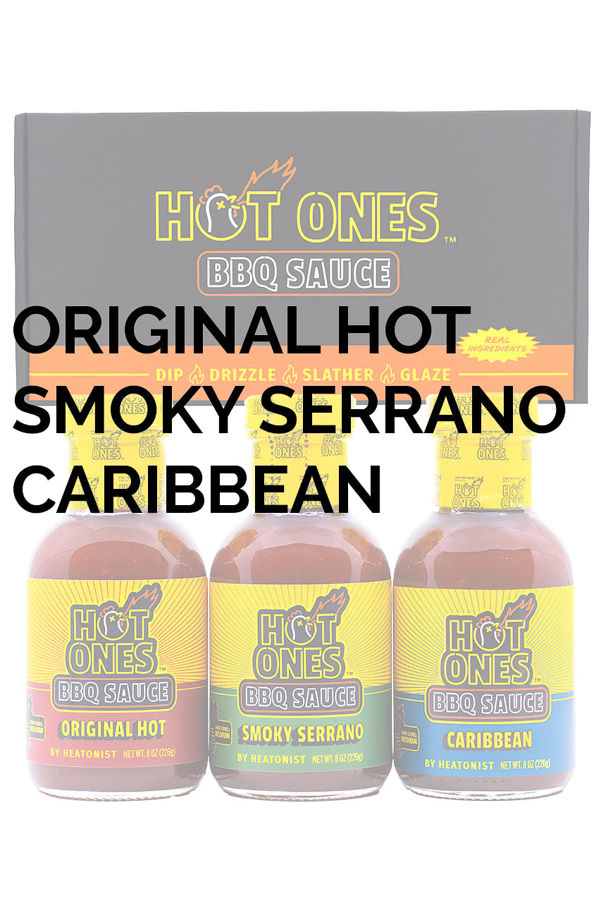 Hot Ones BBQ Trio Pack (Original / Smoked Serrano / Caribbean) R2