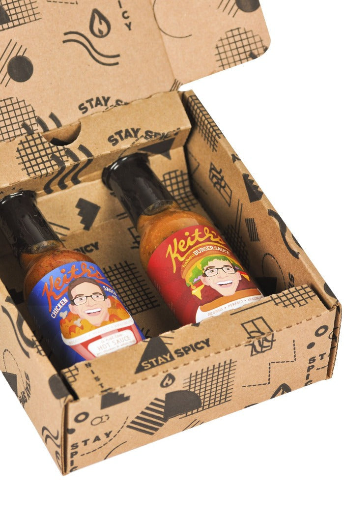 Chicken & Burger Hot Sauce Duo Pack | Keith's Q8